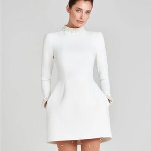 Nadine Merabi White Athena Dress